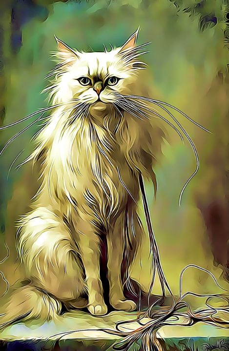 Persian Cat Art: Beautiful Creations Inspired by Felines