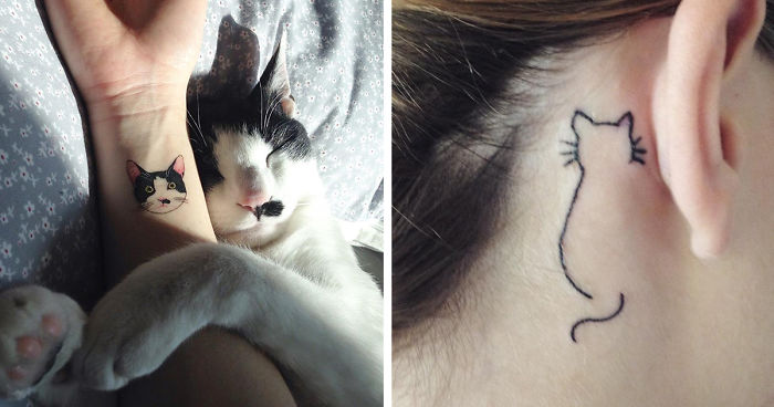 Persian Cat Tattoos: Showcasing Love for Felines