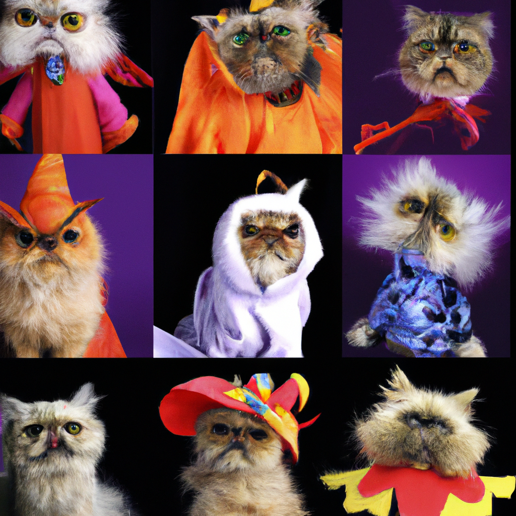 Persian Cats in Halloween Costumes: Spooky and Adorable Outfits