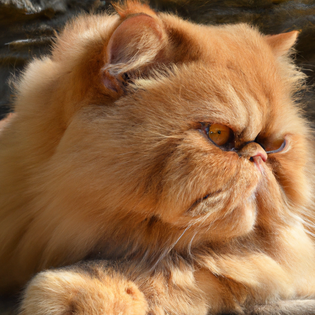 The Tranquil and Peaceful Demeanor of Shaded Golden Persian Cats