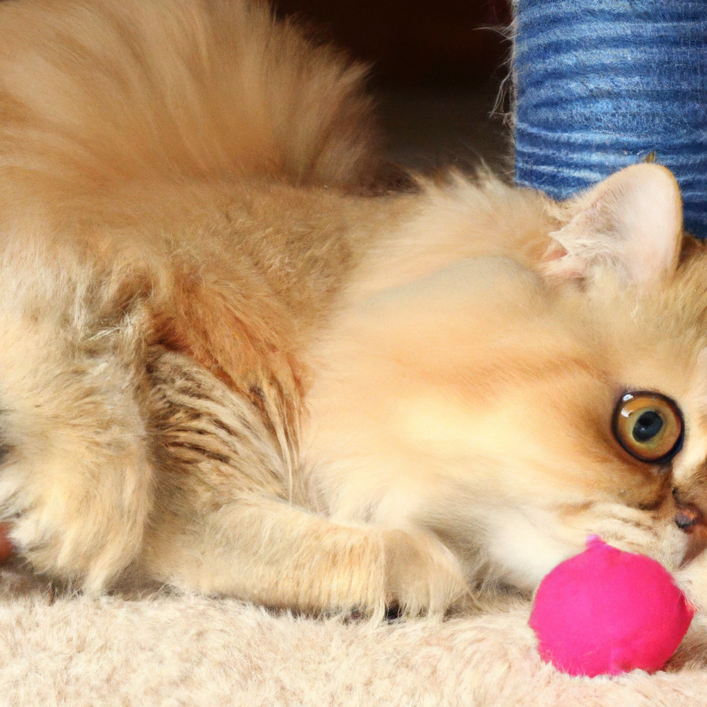 The Persian Cat’s Playtime